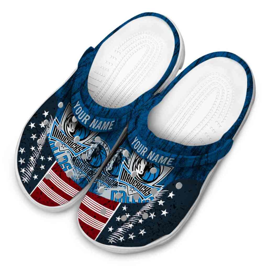 Custom Dallas Mavericks Star-Spangled Side Pattern ClogTVC1801682 - Image 4