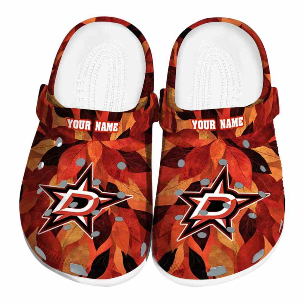 Custom Dallas Stars Autumn Leaves ClogTVC1801871