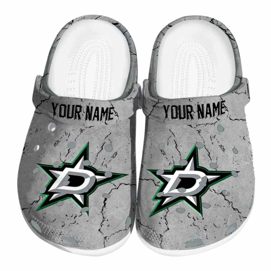 Custom Dallas Stars Cracked Texture ClogTVC1801871