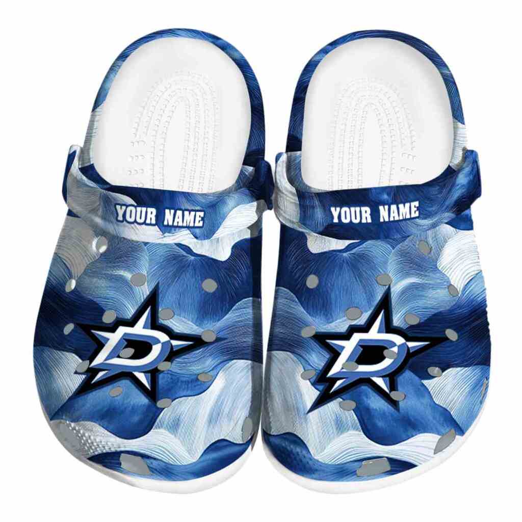 Custom Dallas Stars Ocean Waves ClogTVC1801873