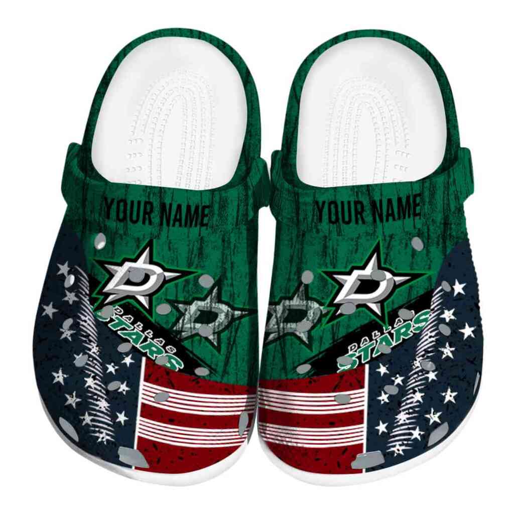 Custom Dallas Stars Star-Spangled Side Pattern ClogTVC1801857