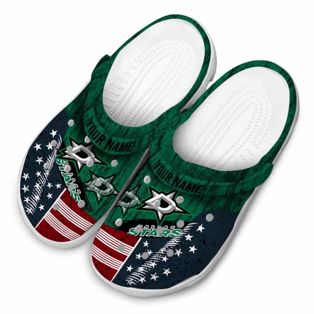 Custom Dallas Stars Star-Spangled Side Pattern ClogTVC1801857 - Image 4