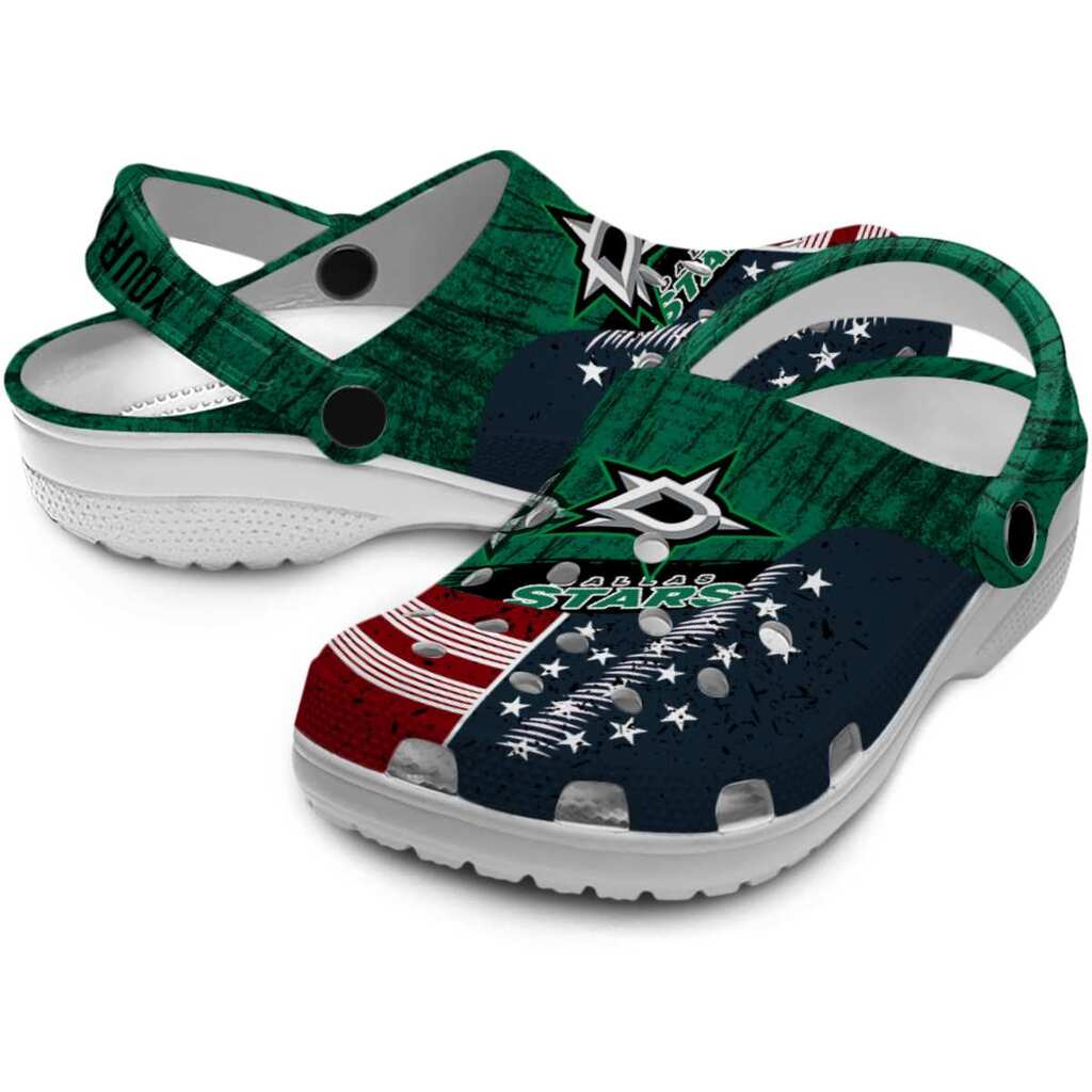 Custom Dallas Stars Star-Spangled Side Pattern ClogTVC1801857 - Image 3