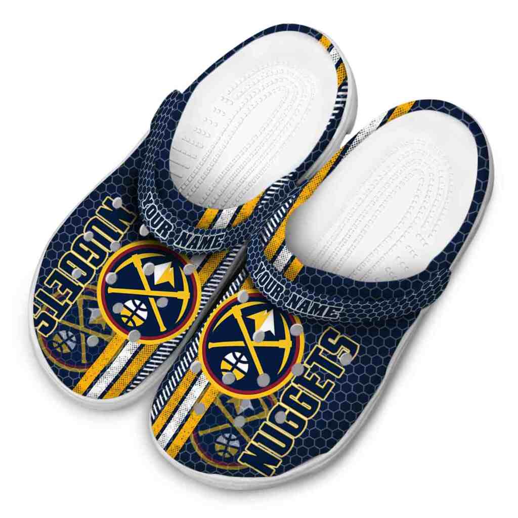 Custom Denver Nuggets Contrasting Stripes ClogTVC1801683 - Image 4