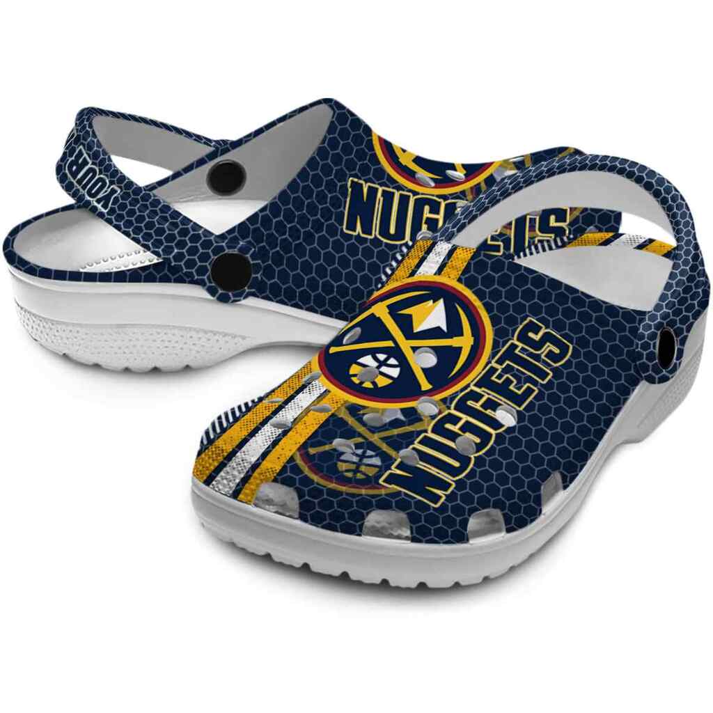 Custom Denver Nuggets Contrasting Stripes ClogTVC1801683 - Image 3