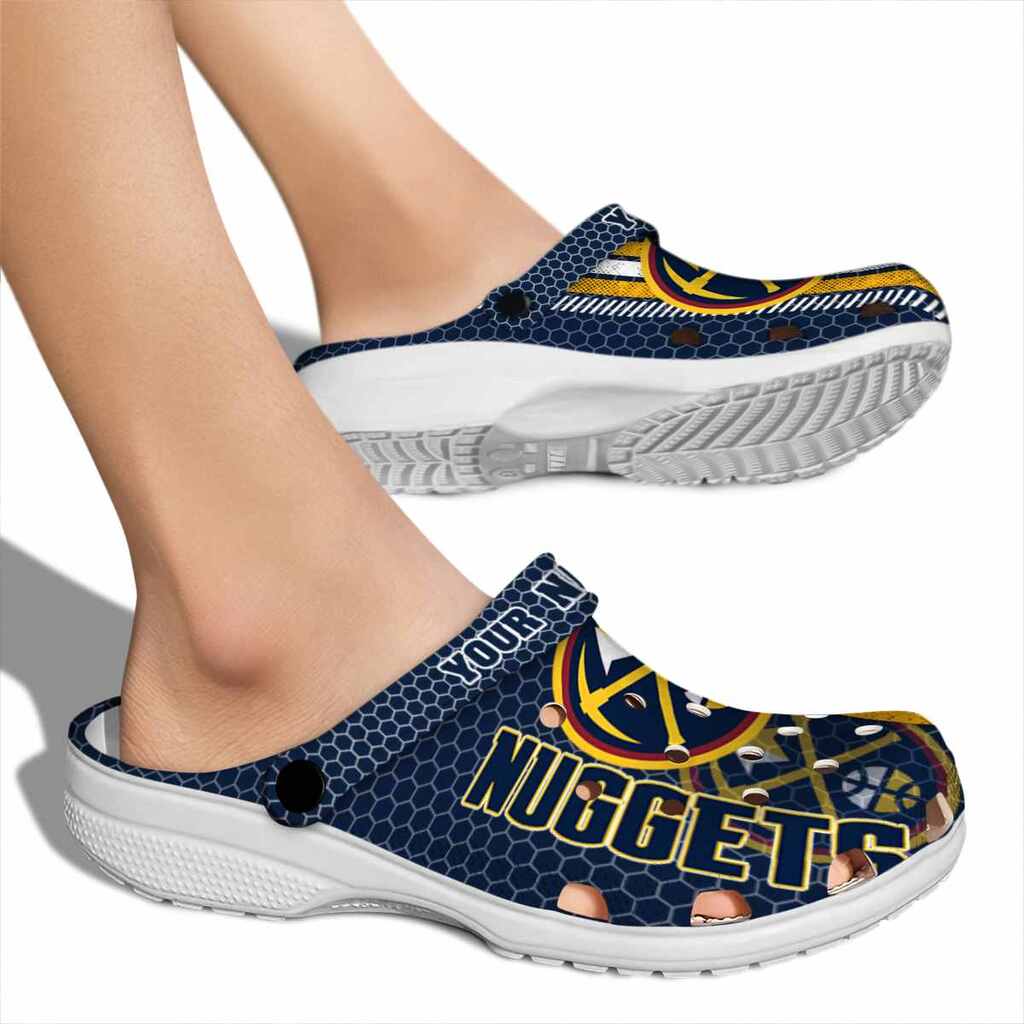 Custom Denver Nuggets Contrasting Stripes ClogTVC1801683 - Image 2