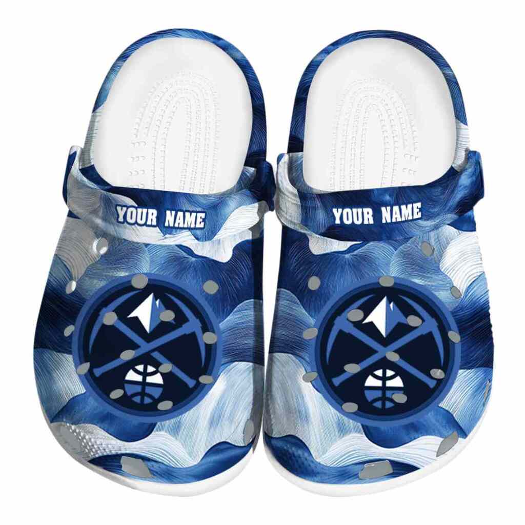 Custom Denver Nuggets Ocean Waves ClogTVC1801683