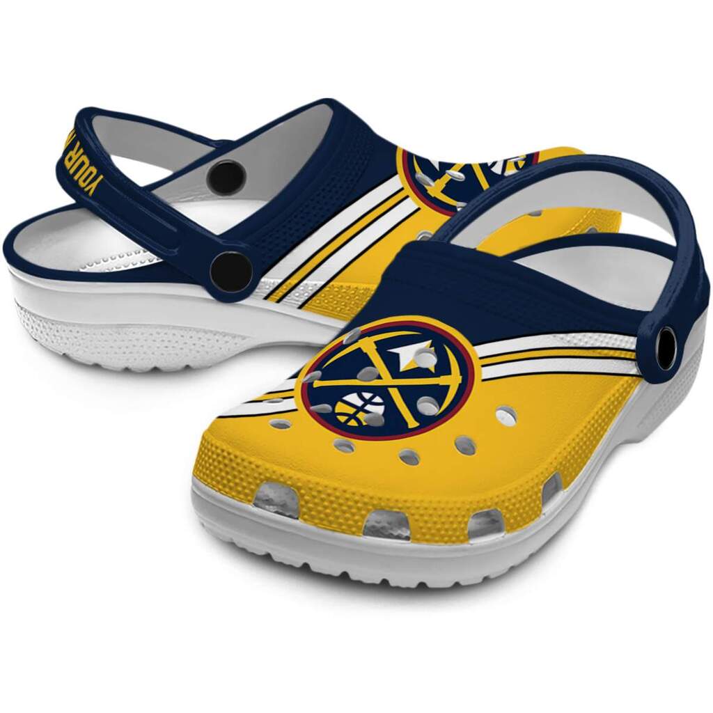 Custom Denver Nuggets Striped Accents ClogTVC1801693 - Image 3