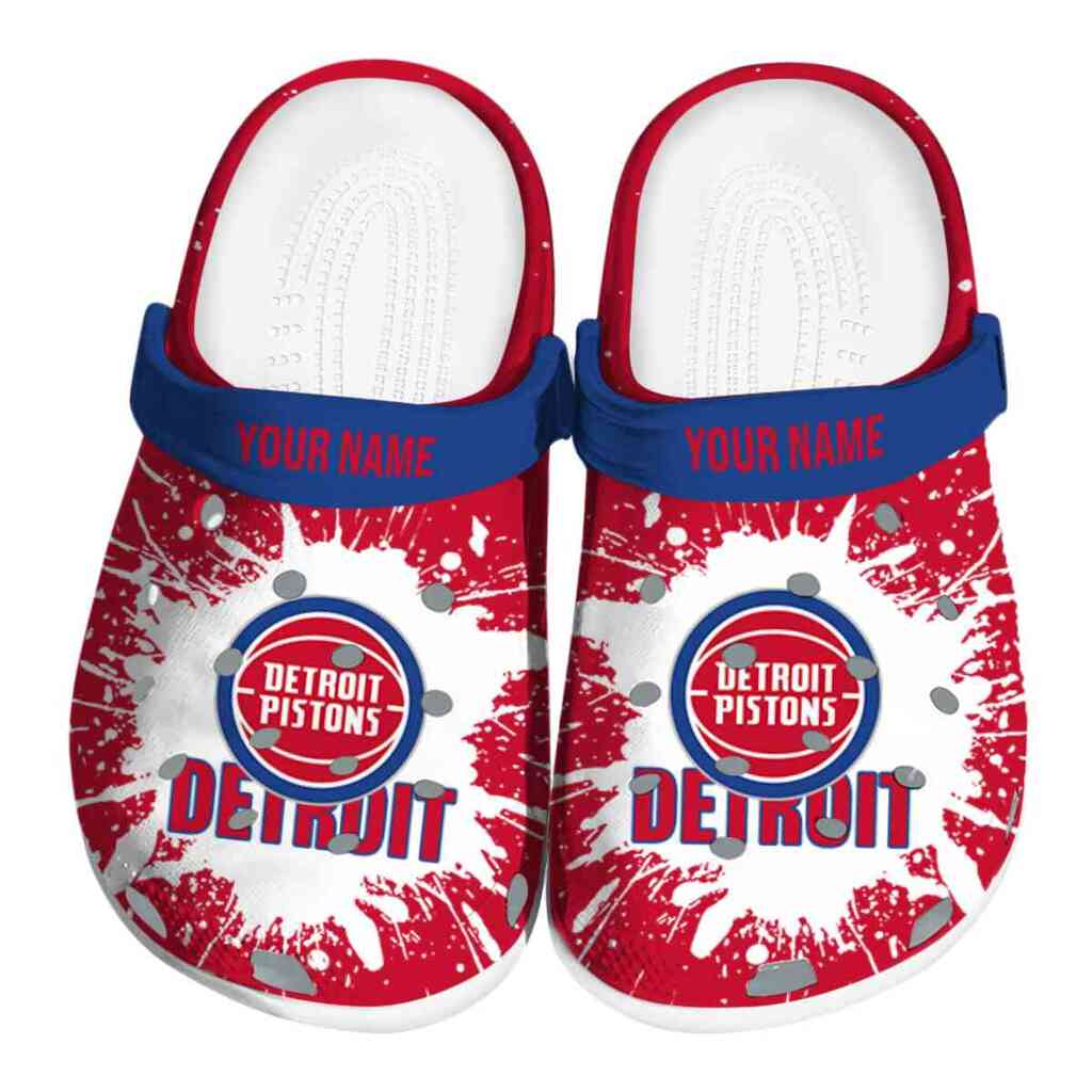 Custom Detroit Pistons Splash Art ClogTVC1801684