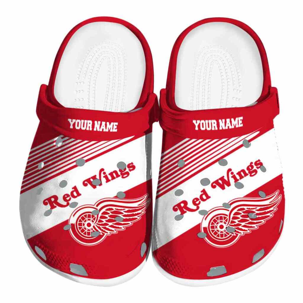 Custom Detroit Red Wings Vibrant Dual-Tone ClogTVC1801888