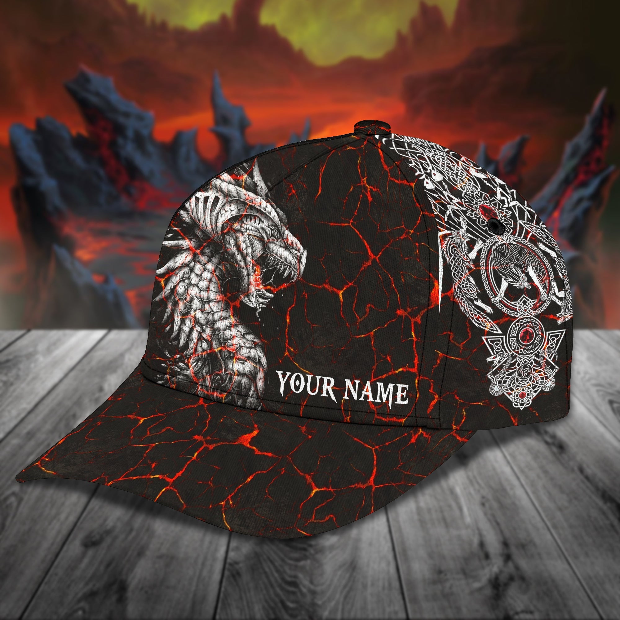 Custom Dragon Name Cap Trucker Hats Custom Hats Gifts For Men & Women