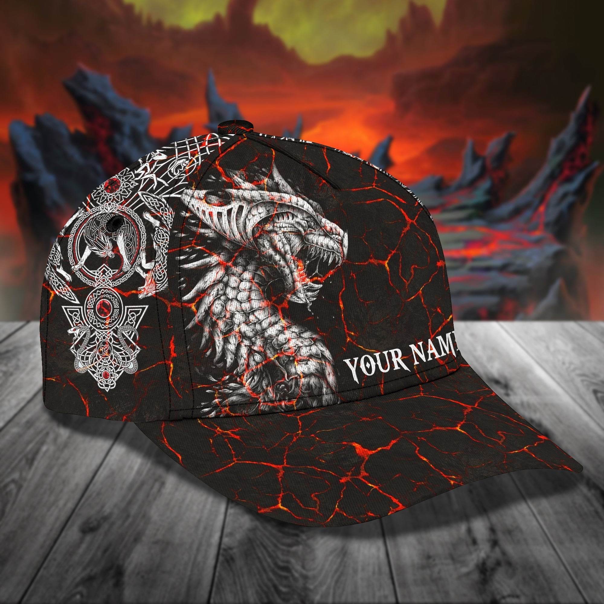 Custom Dragon Name Cap Trucker Hats Custom Hats Gifts For Men & Women