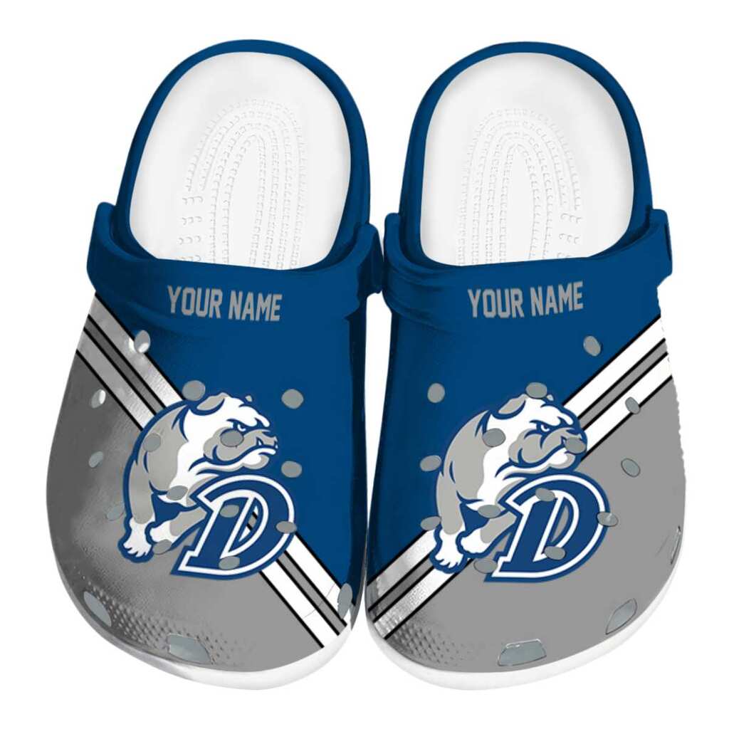 Custom Drake Bulldogs Striped Accents ClogTVC1801833