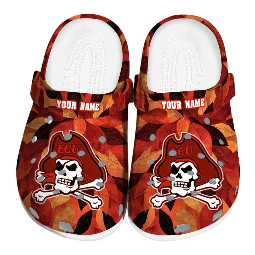 Custom East Carolina Pirates Autumn Leaves ClogTVC1801766