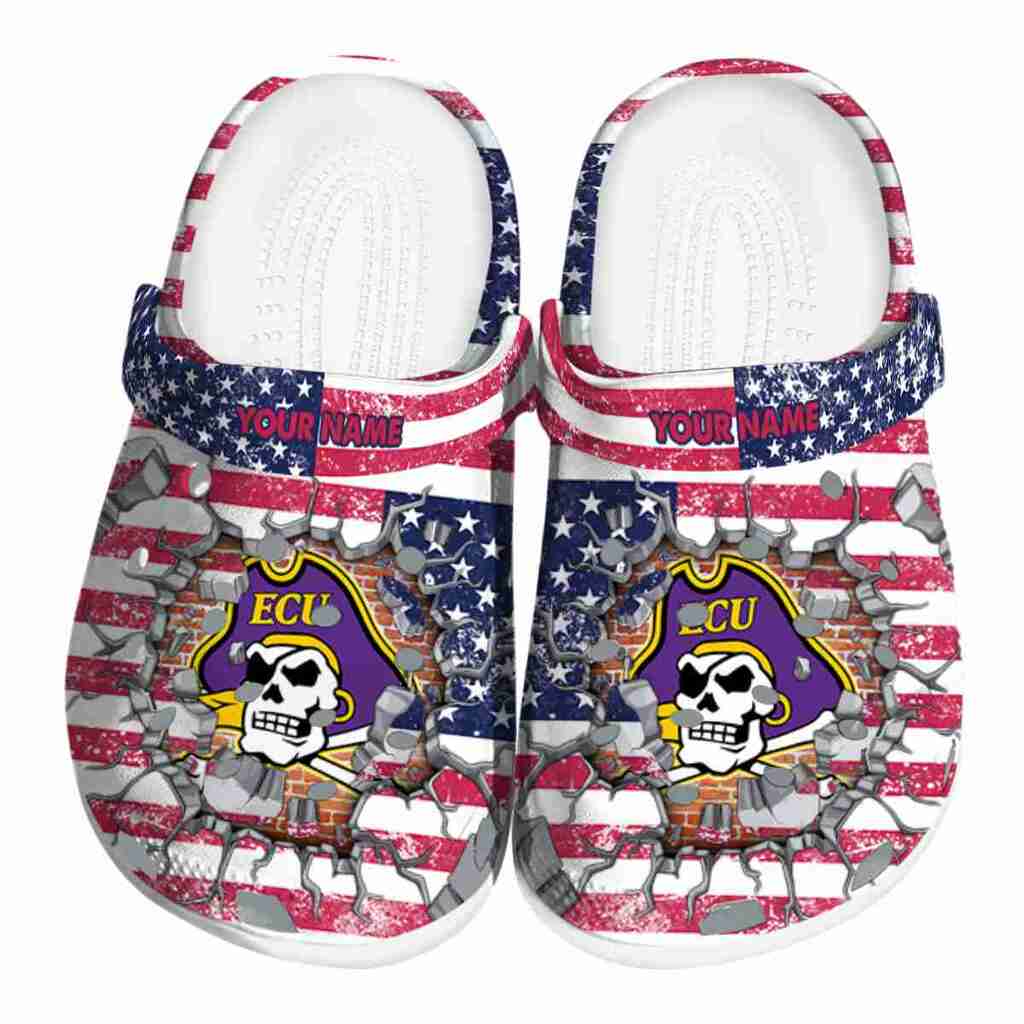 Custom East Carolina Pirates Freedom Splinter ClogTVC1801813