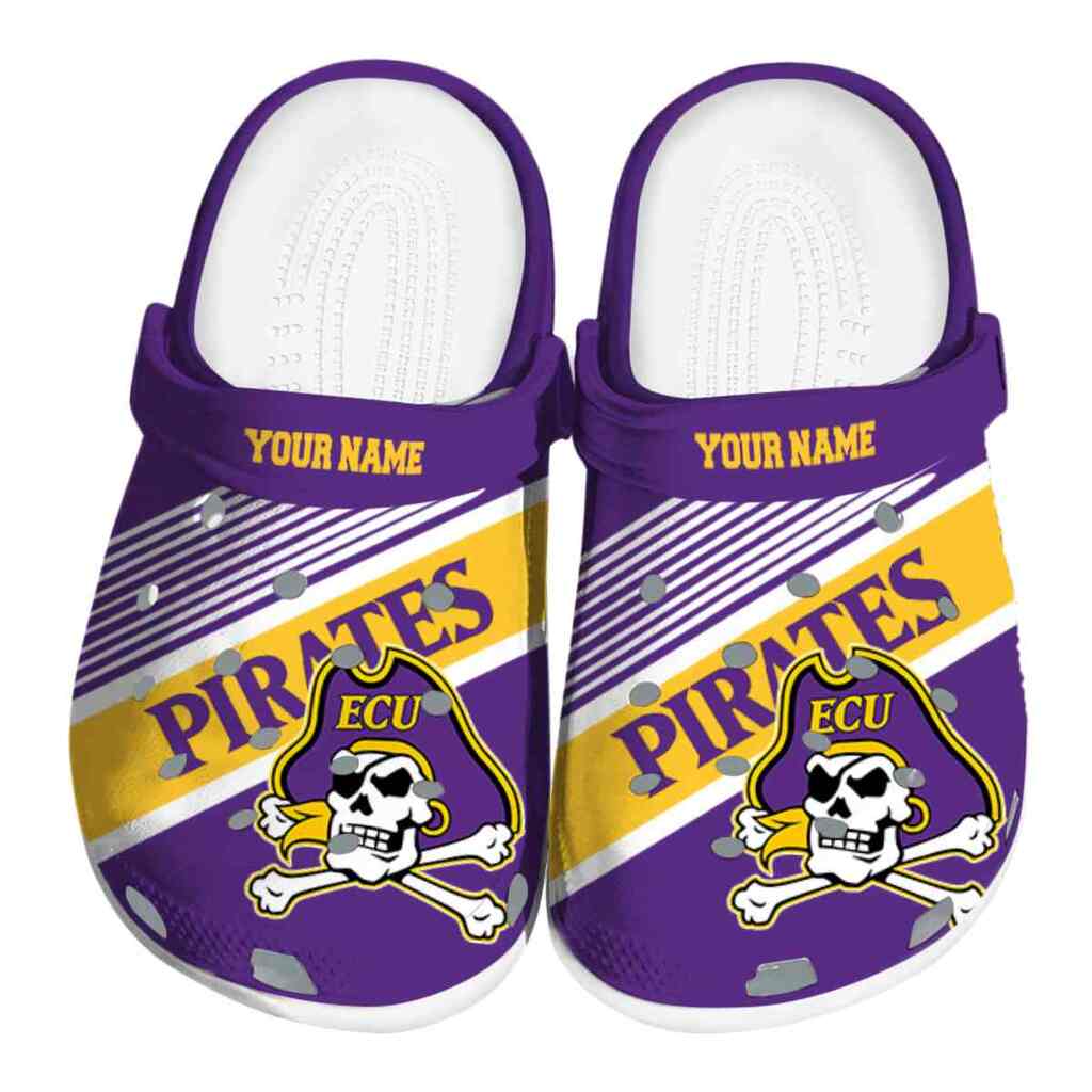 Custom East Carolina Pirates Vibrant Dual-Tone ClogTVC1801780