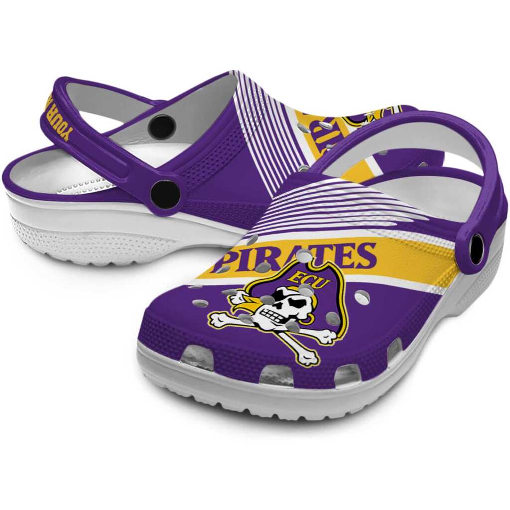 Custom East Carolina Pirates Vibrant Dual-Tone ClogTVC1801780 - Image 3