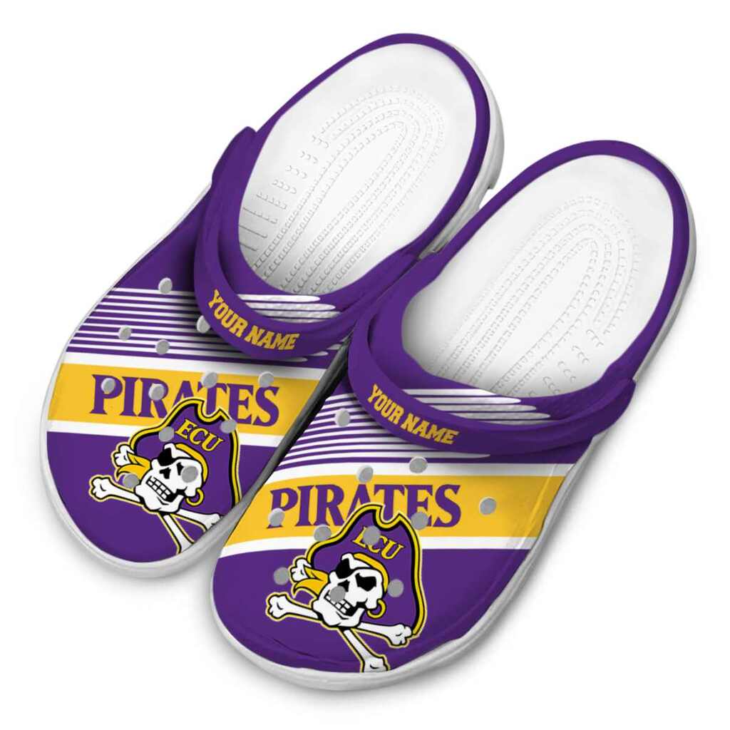 Custom East Carolina Pirates Vibrant Dual-Tone ClogTVC1801780 - Image 4