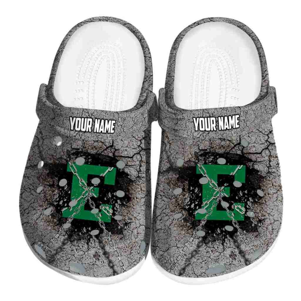 Custom Eastern Michigan Eagles Cracked Ground Texture ClogTVC1801750