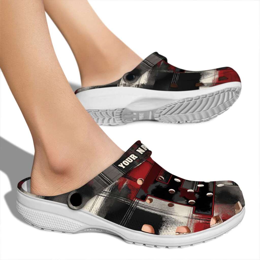 Custom Eastern Michigan Eagles Plaid Fusion ClogTVC1801766 - Image 2