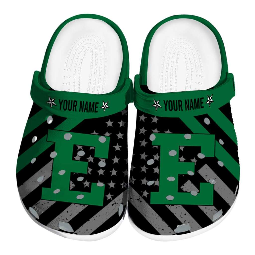 Custom Eastern Michigan Eagles Star-Spangled Graphic ClogTVC1801815