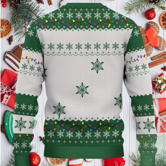 Custom Face Christmas Family Xmas Leds, Personalized Family Photo Ugly Sweater, Christmas Sweatshirt - Image 12