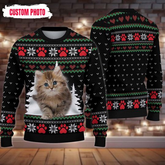 Custom Face Christmas Ugly Sweater, Personalized Pet Photo Sweater, Ugly Christmas Sweater, Christmas Gifts - Image 8