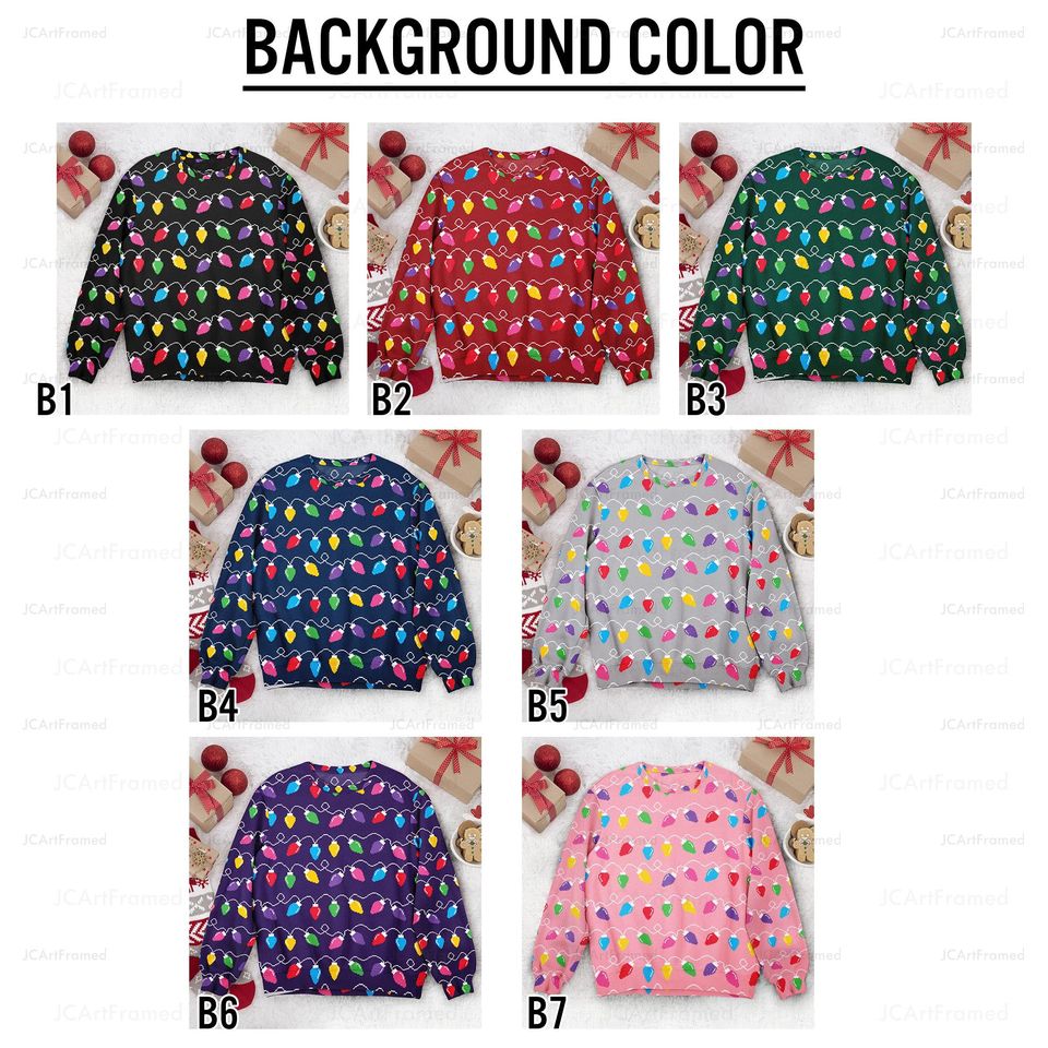 Custom Face Funny Christmas Silly Leds Light For Men - Image 3