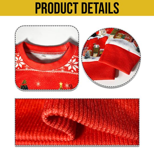 Custom Family Face Tacky Ugly Christmas Sweater, Personalized Family Photo - Image 13