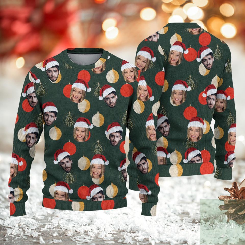 Custom Family Photo Ugly Sweater, Custom Ugly Christmas Sweater, Christmas Sweatshirt - Image 5