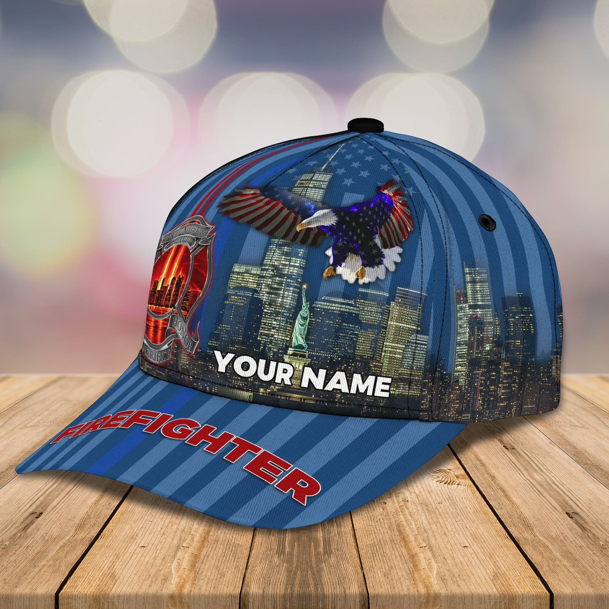Custom Firefighter Cap - Personalized Name - Classic Style Trucker Hats Custom Hats Gifts For Men & Women