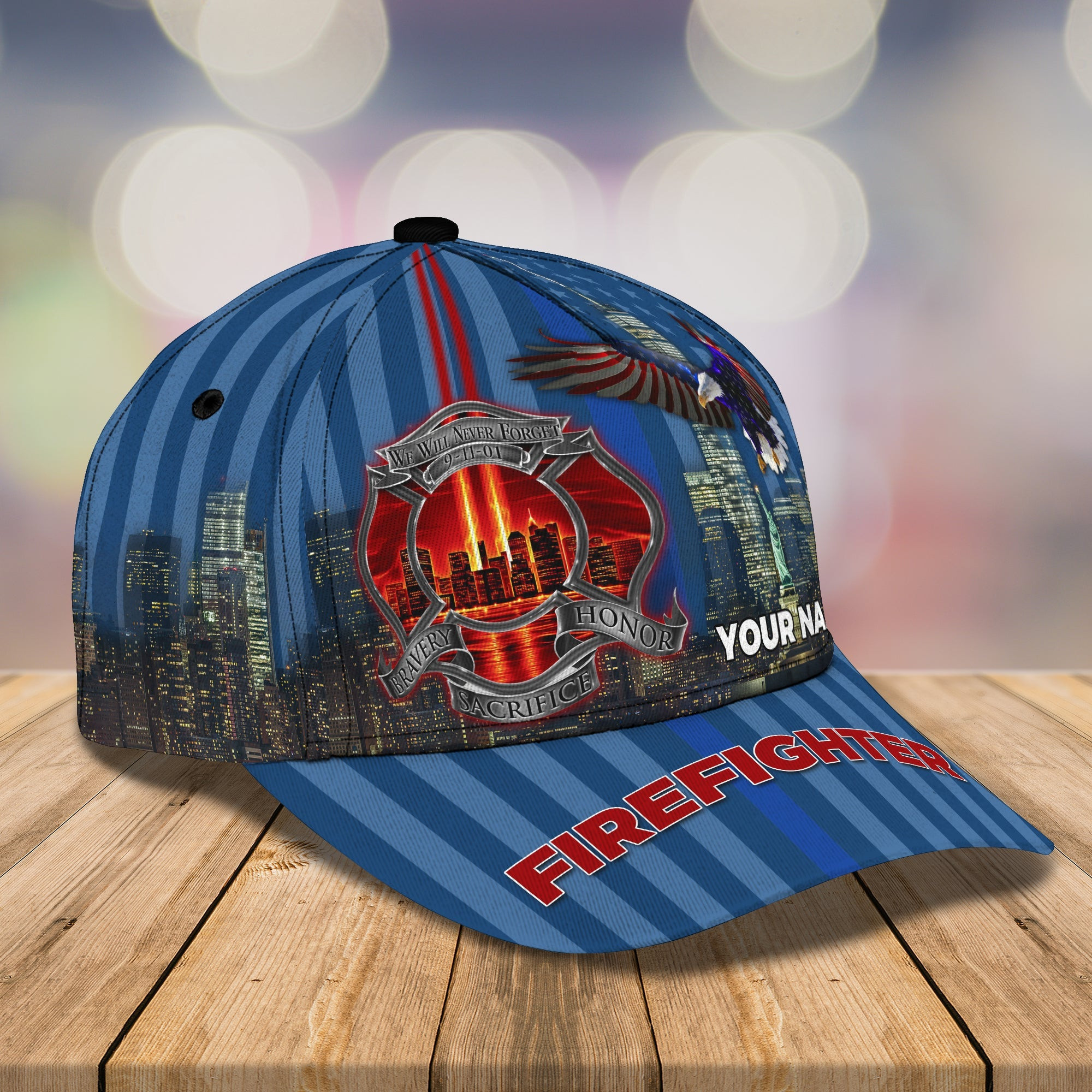 Custom Firefighter Cap - Personalized Name - Classic Style Trucker Hats Custom Hats Gifts For Men & Women