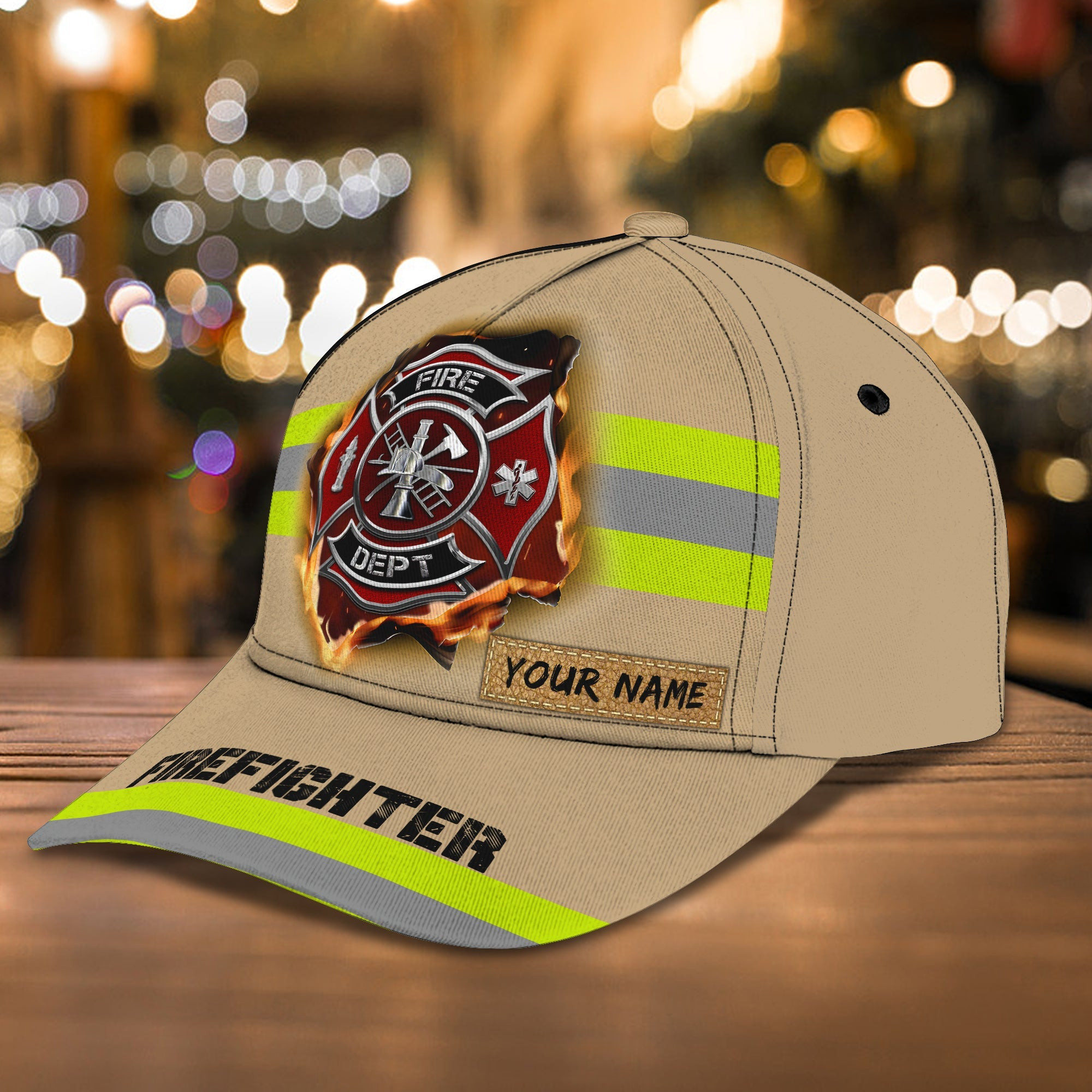 Custom Firefighter Cap - Personalized Name  Hat Trucker Hats Custom Hats Gifts For Men & Women