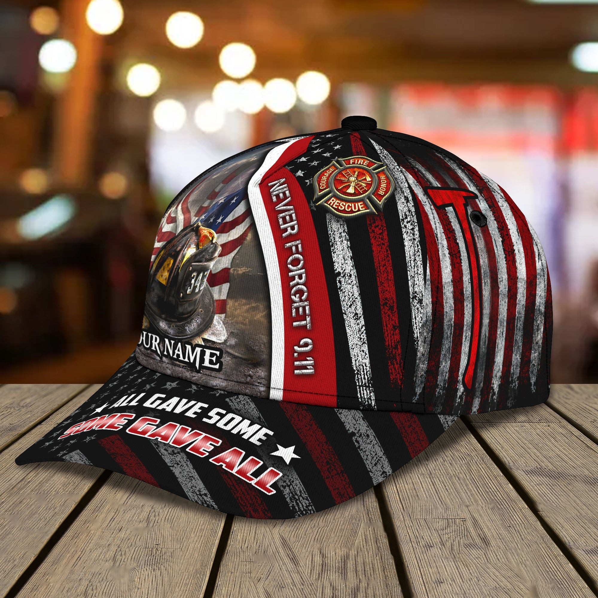Custom Firefighter Name Cap Trucker Hats Custom Hats Gifts For Men & Women