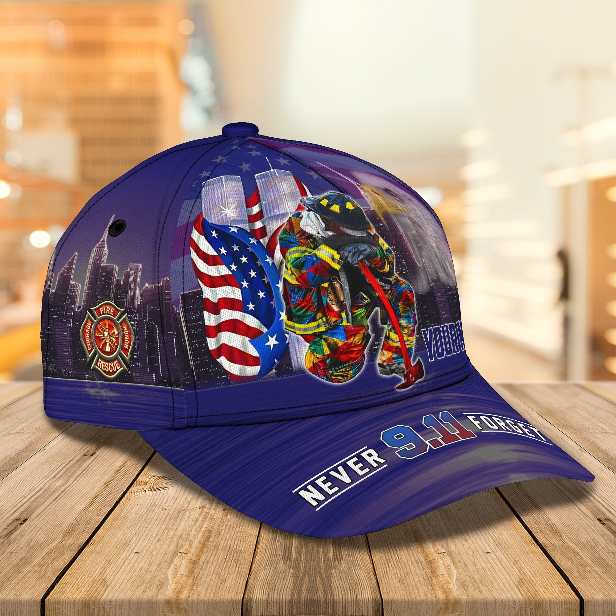 Custom Firefighter Name Cap - Personalized Classic Hat Trucker Hats Custom Hats Gifts For Men & Women