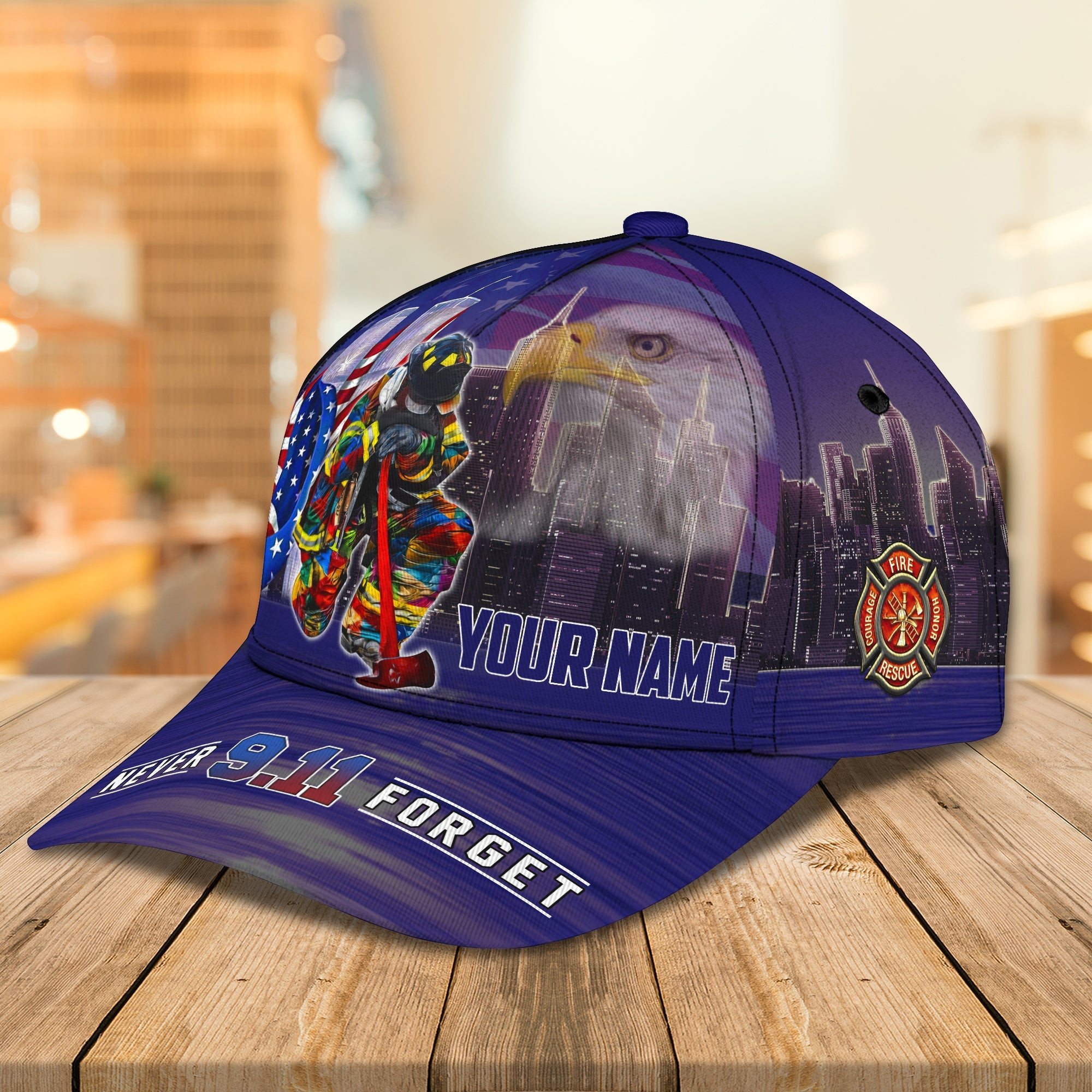 Custom Firefighter Name Cap - Personalized Classic Hat Trucker Hats Custom Hats Gifts For Men & Women
