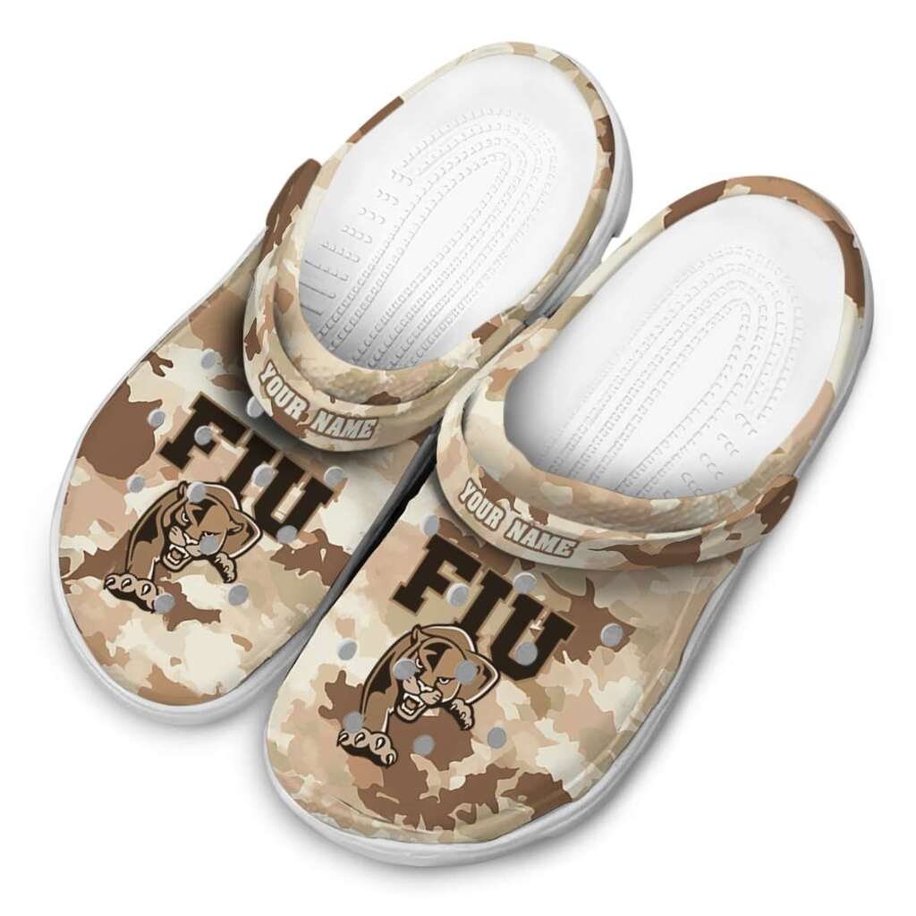 Custom FIU Panthers Desert Camo ClogTVC1801767 - Image 4