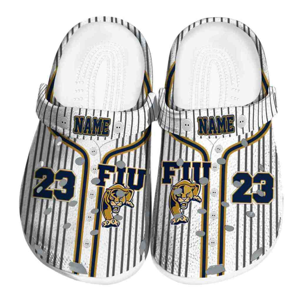 Custom FIU Panthers Pinstripe Pattern ClogTVC1801751