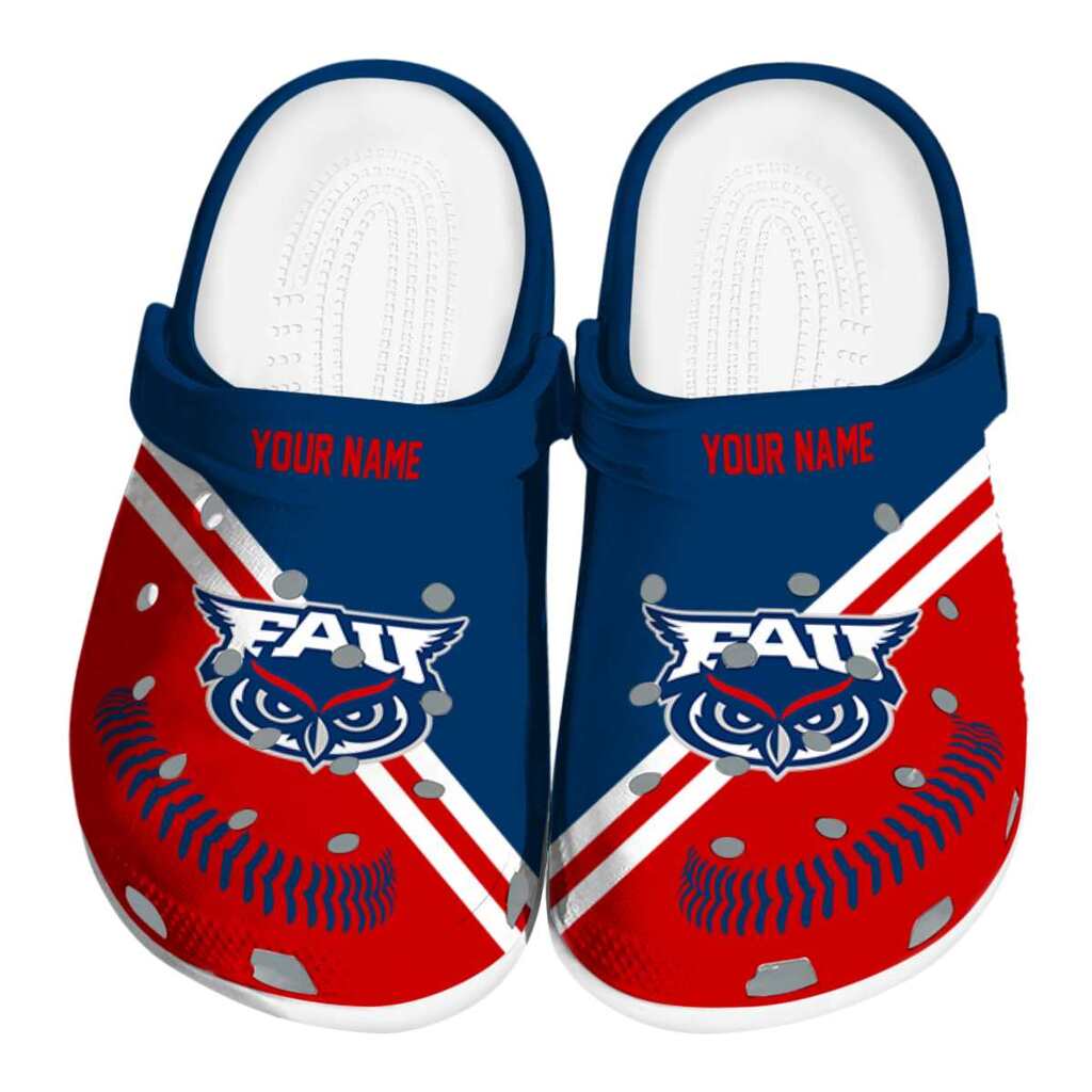 Custom Florida Atlantic Owls Baseball Motif ClogTVC1801788