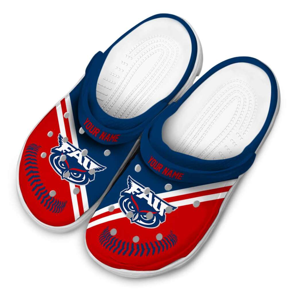 Custom Florida Atlantic Owls Baseball Motif ClogTVC1801788 - Image 4