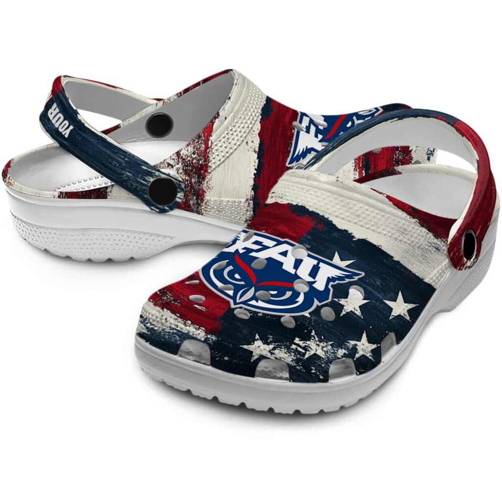 Custom Florida Atlantic Owls Patriotic Stripes ClogTVC1801767 - Image 3