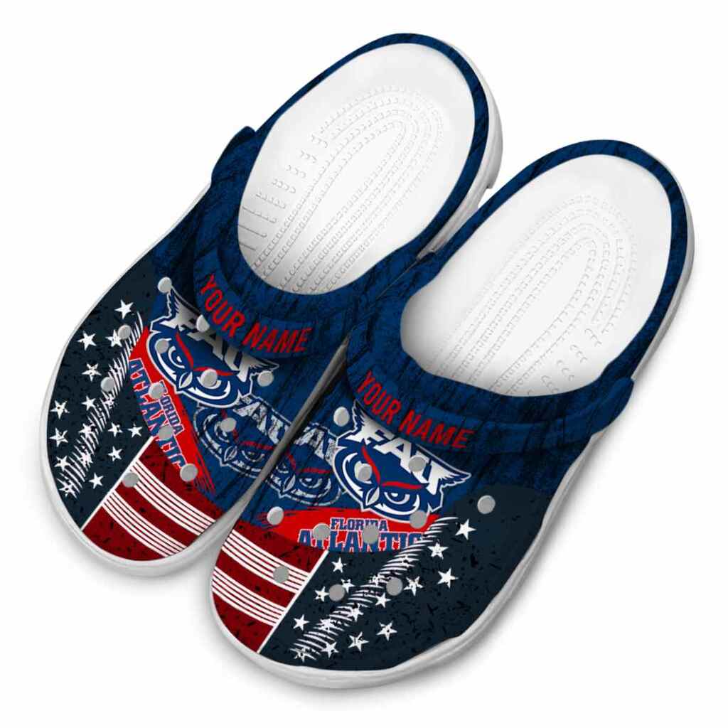 Custom Florida Atlantic Owls Star-Spangled Side Pattern ClogTVC1801723 - Image 4