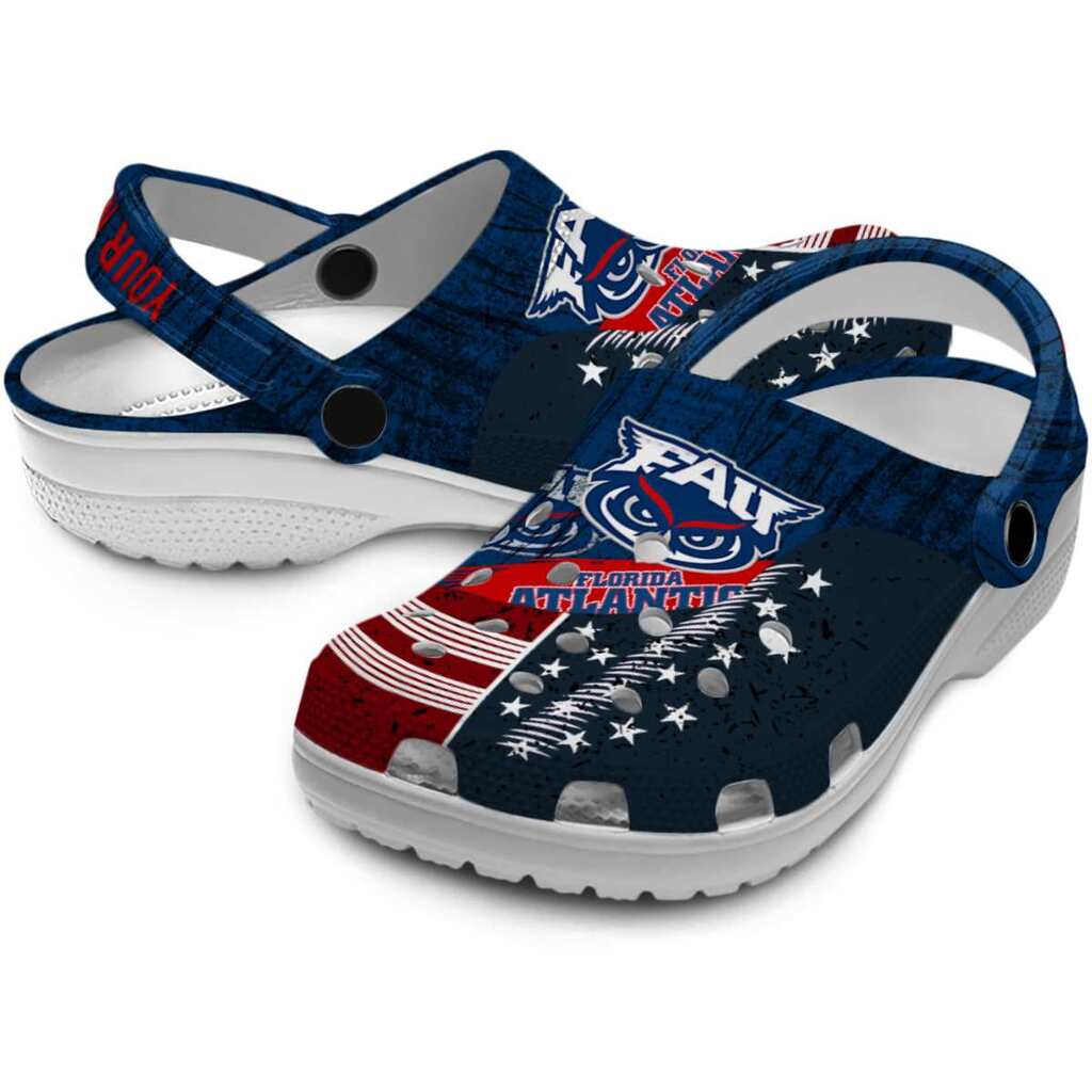 Custom Florida Atlantic Owls Star-Spangled Side Pattern ClogTVC1801723 - Image 3