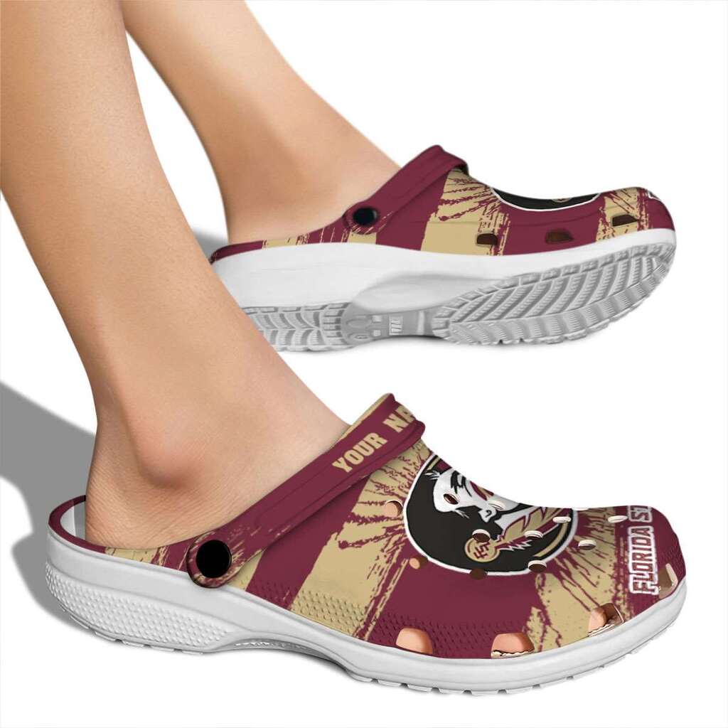 Custom Florida State Seminoles Paint Splatter Graphics ClogTVC1801990 - Image 2