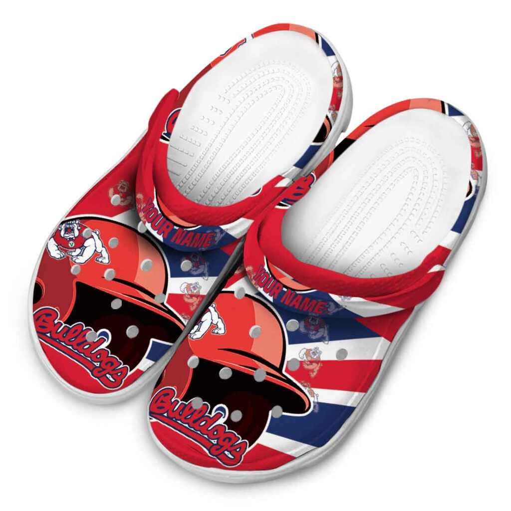 Custom Fresno State Bulldogs Baseball Helmet ClogTVC1801814 - Image 4