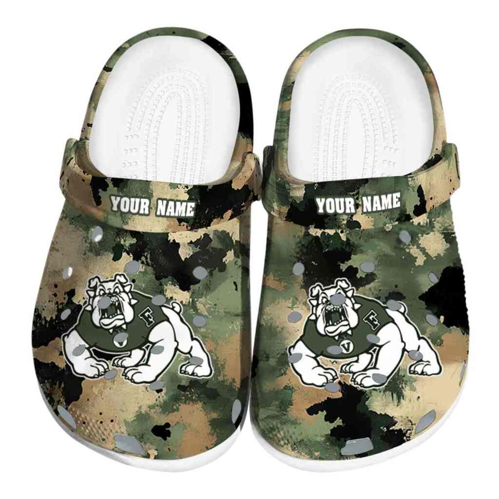 Custom Fresno State Bulldogs Camouflage Craze ClogTVC1801767