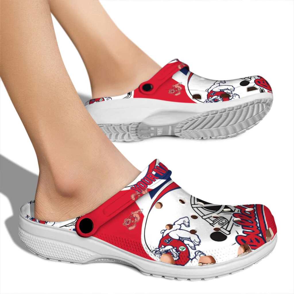 Custom Fresno State Bulldogs Football Helmet ClogTVC1801788 - Image 2