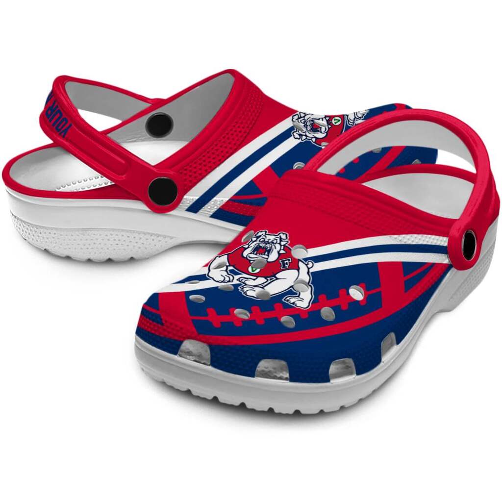 Custom Fresno State Bulldogs Football Motif ClogTVC1801788 - Image 3