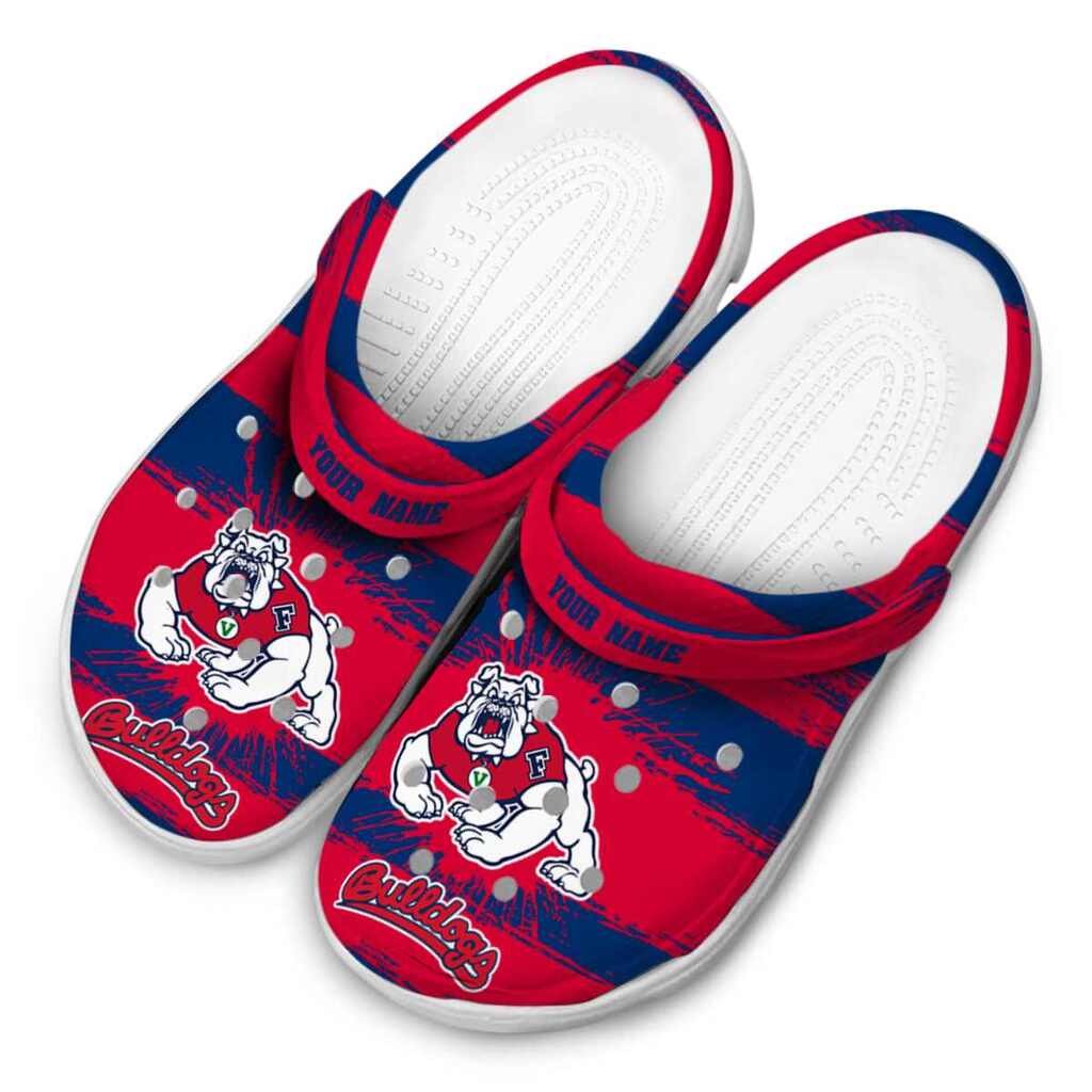 Custom Fresno State Bulldogs Paint Splatter Graphics ClogTVC1801723 - Image 4