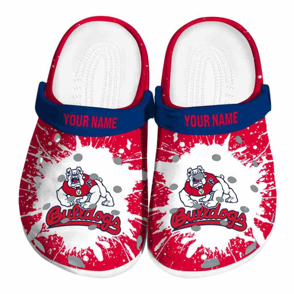 Custom Fresno State Bulldogs Splash Art ClogTVC1801751